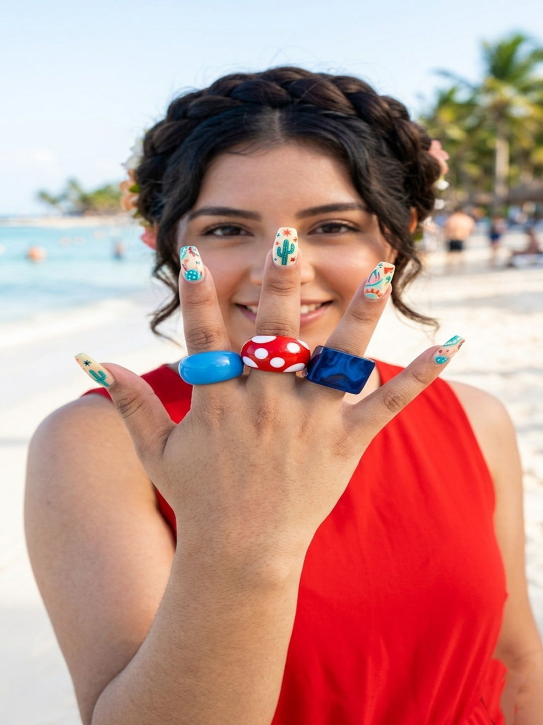 Jinx Resin Rings-set of 3