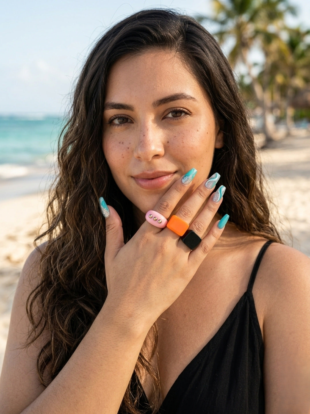 Precious Resin Rings-set of 3