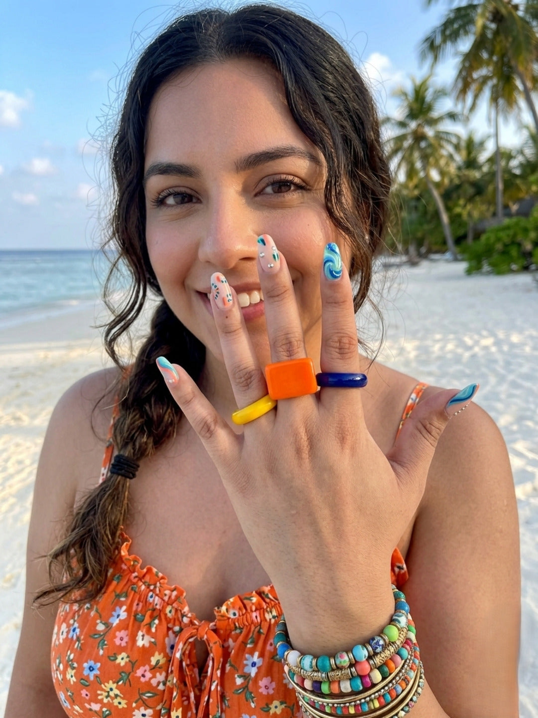 Grandeur Resin Rings-set of 3