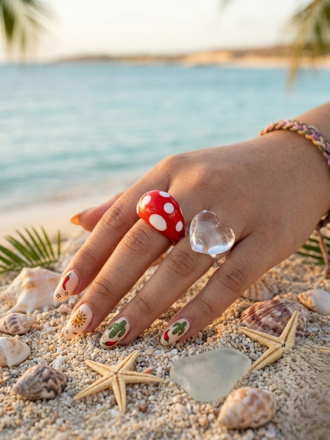 Jello Resin Rings-set of 2